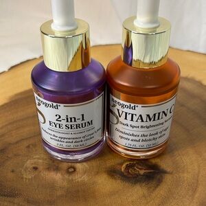 Neogold 2-in-1 Eye Serum and‎ Vitamin C Dark Spot Brightening Serum Set